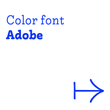 color font Adobe